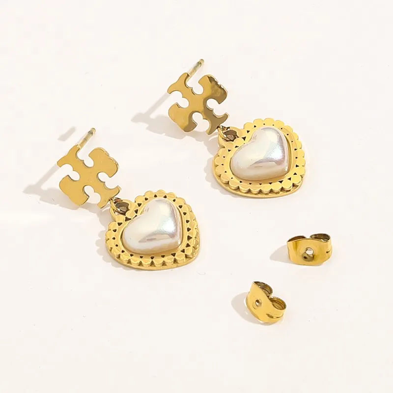 T GG stud earrings pearl bridal earring designer fashion baroque earrings for woman love silver gold geometric stud snowman luxury jewelry hoop women studs design