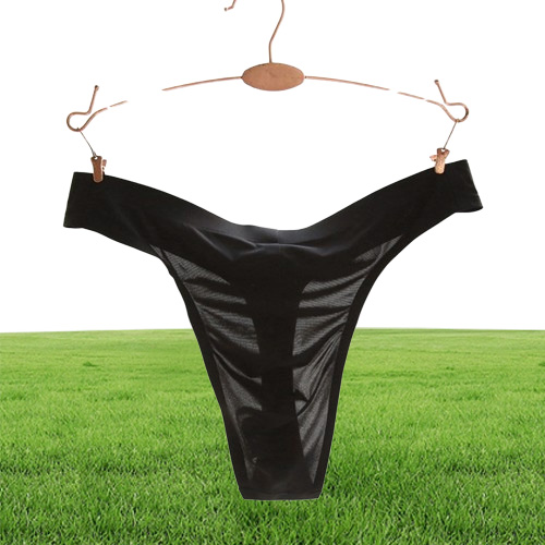 Mentins Thongs sexy mâle lisse de glace en soie GSTRINGS MENSULES SEAUX MEN BIKINI BREUTS INNERINVISIBLE Sous-vêtements et mince comme No Wearring9804762