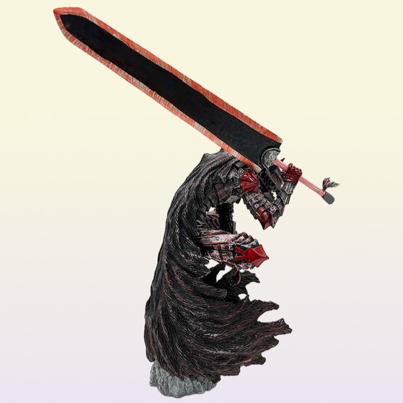 Manga anime 25cm berserk intestin l anime figure intestin berserker armour action figure berserk noir swordsman figurine Collection de collection 1141814