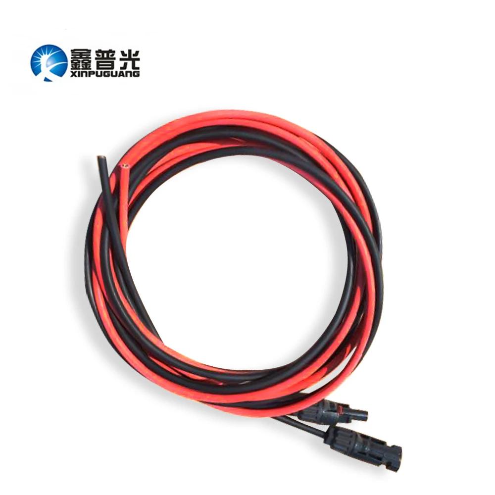 Solar 19ft/32ft 2,5 mm²/6mm² Solkabel PV Photovoltaic Extension Cable Black+ Red Parallel 12V Solar Panel/Cell/System/Module DIY