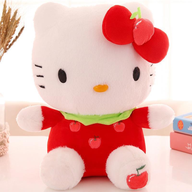 Simpatico cartone animato frutta gatto peluche peluche gatto bambola morbido peluche cuscino regali all'ingrosso ragazze bambini