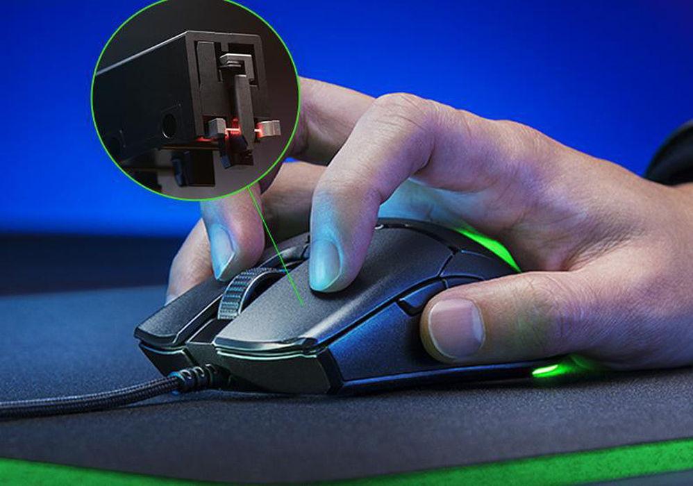 Razer Viper Mini souris de jeu 61G tralégère USB filaire conception Chroma RGB lumière 8500 Dpi Optail capteur souris