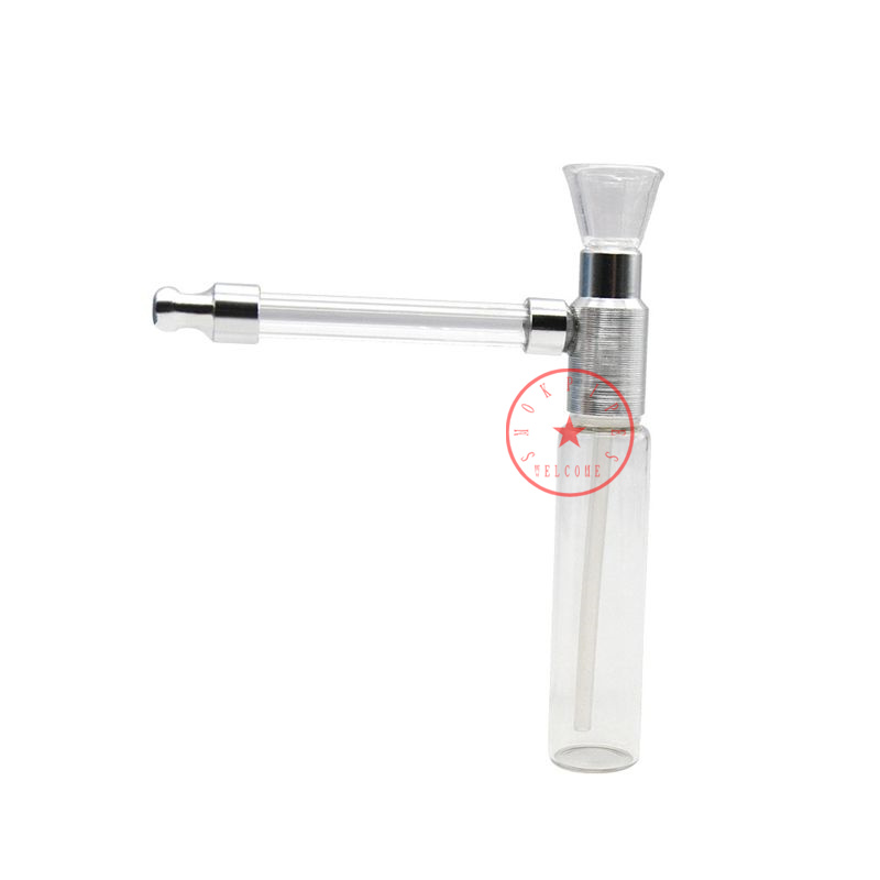 Colorful Pyrex Glass Bottle Filter Smoking Tube Mini Handpipe Portable Innovative Design Removable High Quality Hot Cake DHL Free