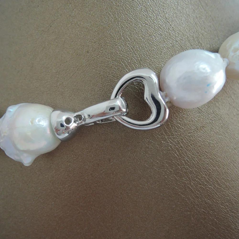 Necklaces 100% NATURE FRESHWATER Round BAROQUE PEARL NECKLACEAA good quality