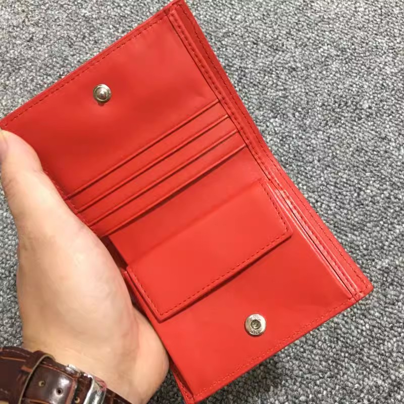 High quality luxury Designer wallet Paris plaid caviar style woman men Card Holders pure color genuine leather sheepskin texture Purse Girls Boys Rivets bags