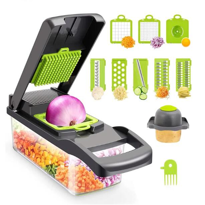 Tools Fruit Vegetable Tools 11 in 1 Chopper Slicer Mandoline Cutter with Drain Basket Potato Onion Dicer