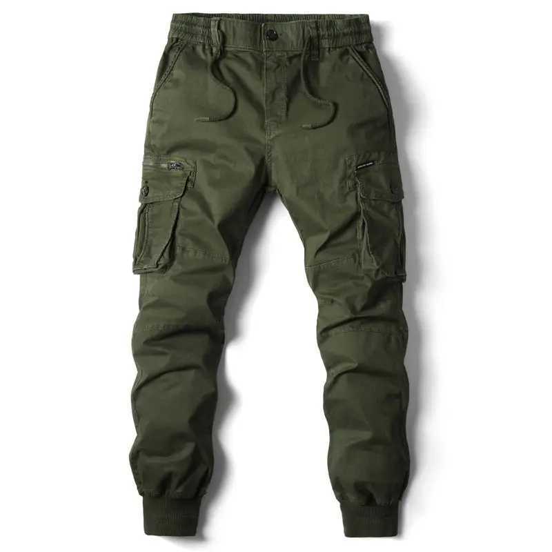 Pantaloni da uomo Taglie forti Pantaloni cargo da uomo Pantaloni da jogging Pantaloni casual in cotone Figura intera Streetwear militare Pantaloni da lavoro tattici da uomo J240103