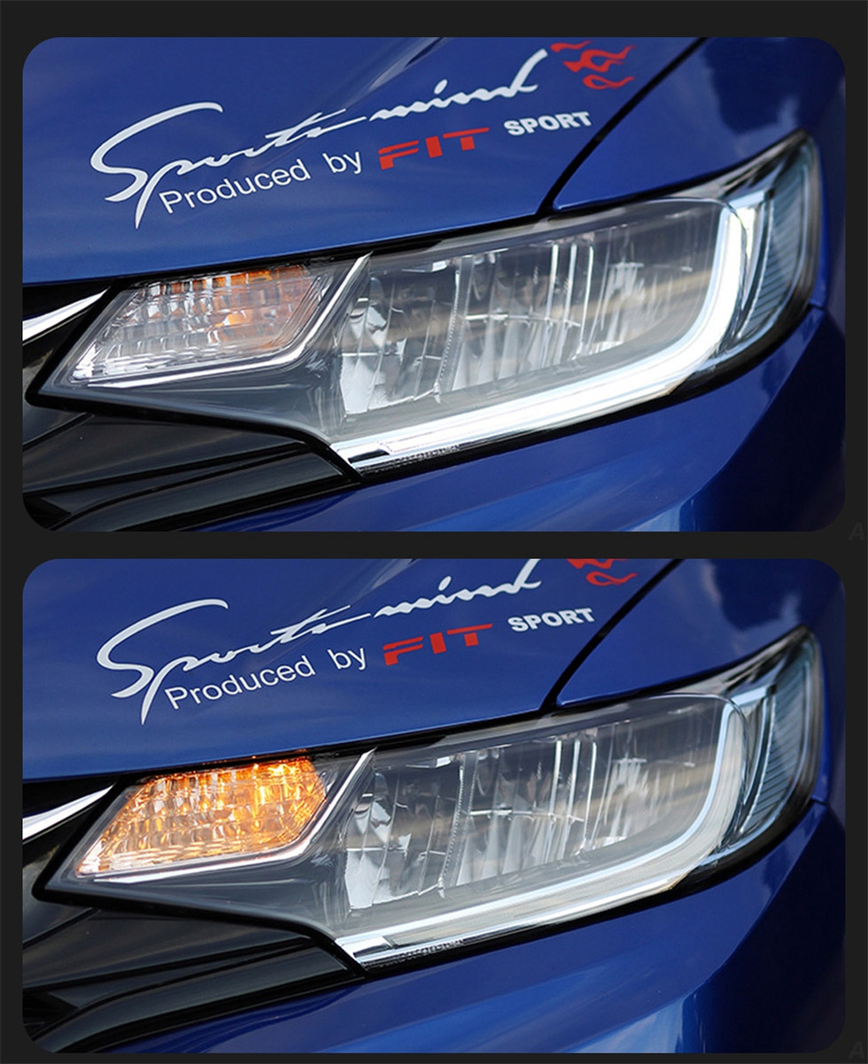 Fari anteriori montaggio auto Honda Fit 2014-20 19 Jazz Lampada frontale a LED Styling Lente dinamica indicatori di direzione