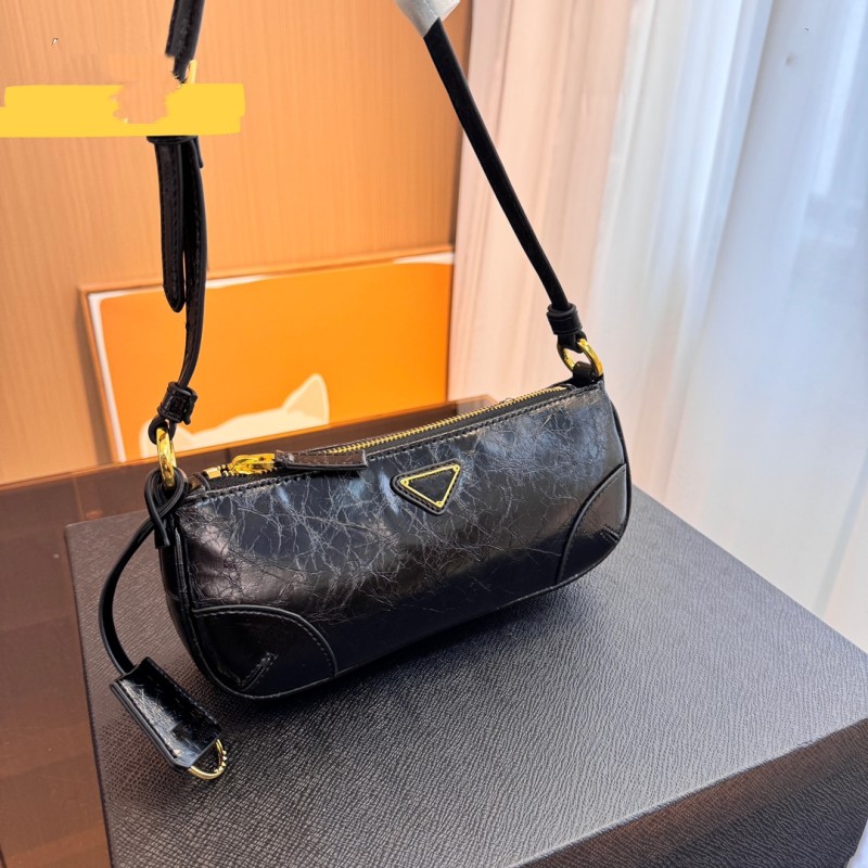 Mjuk lux olje vax läder veckad handväska totes kvinnor mode shopping satchels axel väskor portfölj crossbody messenger väska lyx designer purses svart plånbok