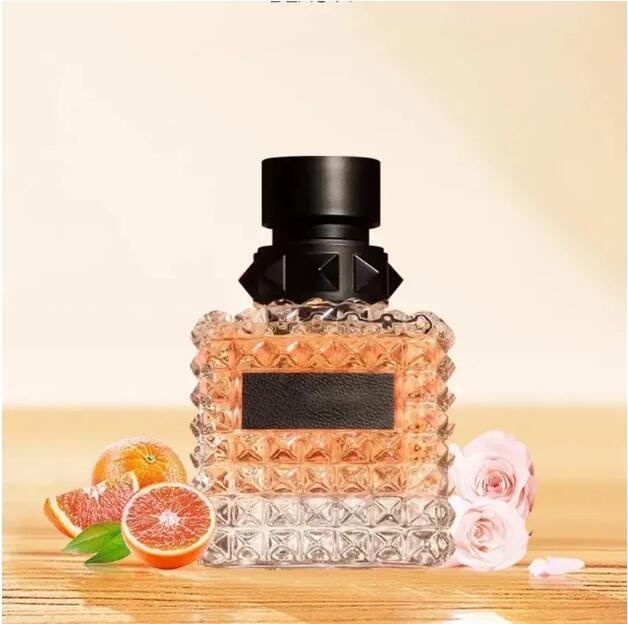 Nato nel profumo Roma Donna Fragrance Coral Fantasy Eau de Parfum donne 3,4 oz 100ml Spray di Colonia Spray Lungo odore di buon odore floreale Note floreali spray