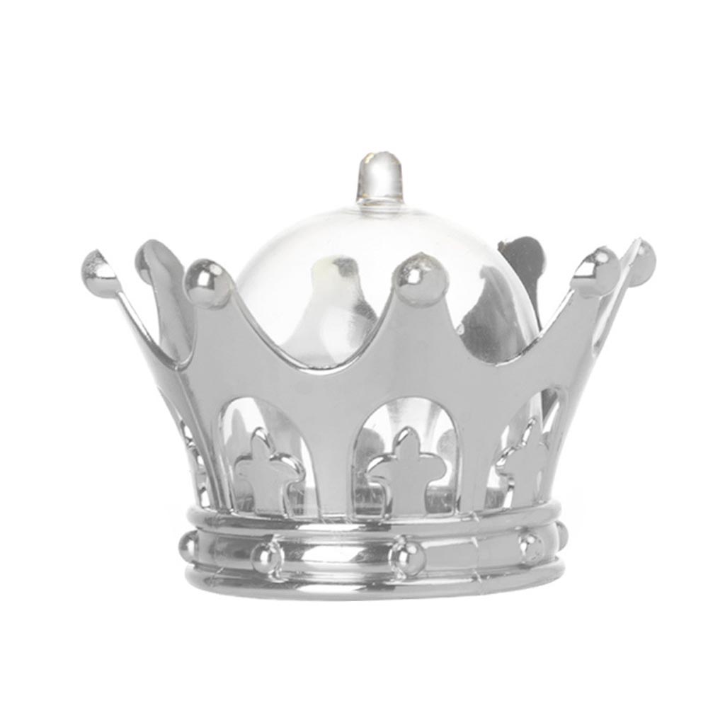 Crown Mini Cake Stand Favors Princess /Prince Candy Package Baby Shower Birthday Event Table Decoration Supplies Crown Candy Holder Chocolate Cookie Packing