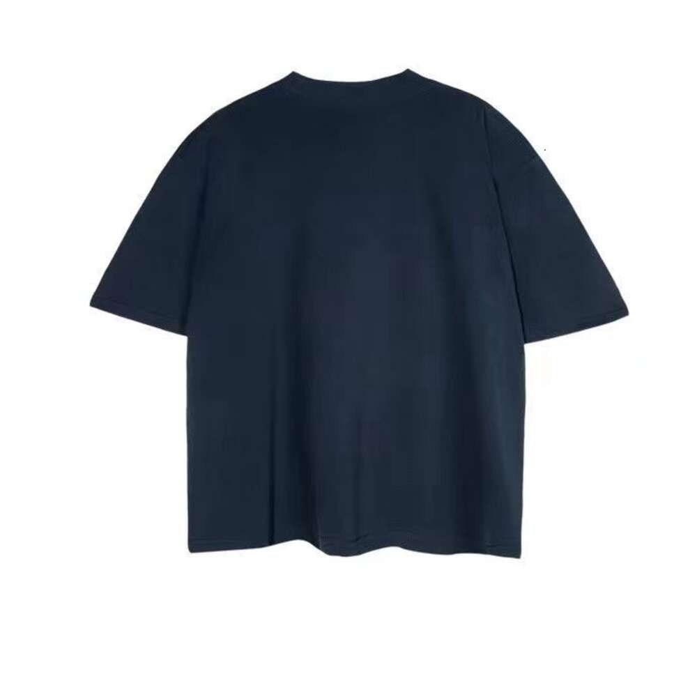 Mode décontracté hommes Kanyes classique marque de créateur High Street Reborn mousse lettre à manches courtes couple tendance T-shirt