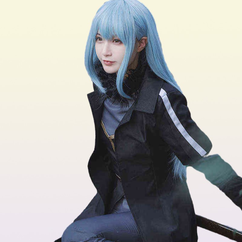 Anime die keer werd ik gereïncarneerd als een slijmcosplay rimuru tempest cosplay komt pak pruik masker Halloween Come J2205271546705