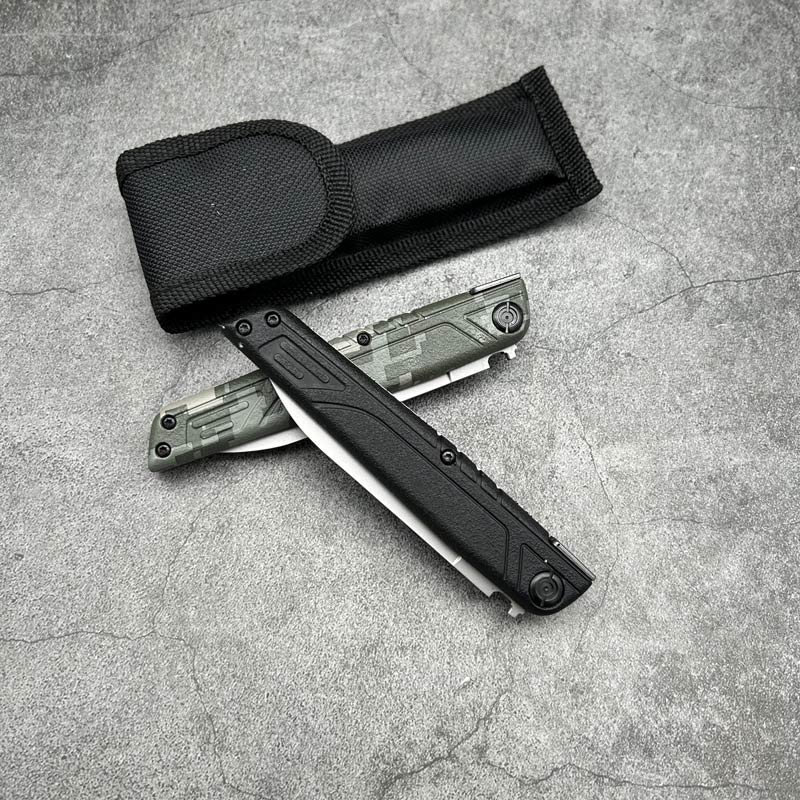 Couteau de fait de la mafia italienne Équipement tactique militaire 8CR13MOV Acier Survie en plein air Randonnée Camping Chasse Peeling Edc Défense Cambat Couteaux pliants de poche