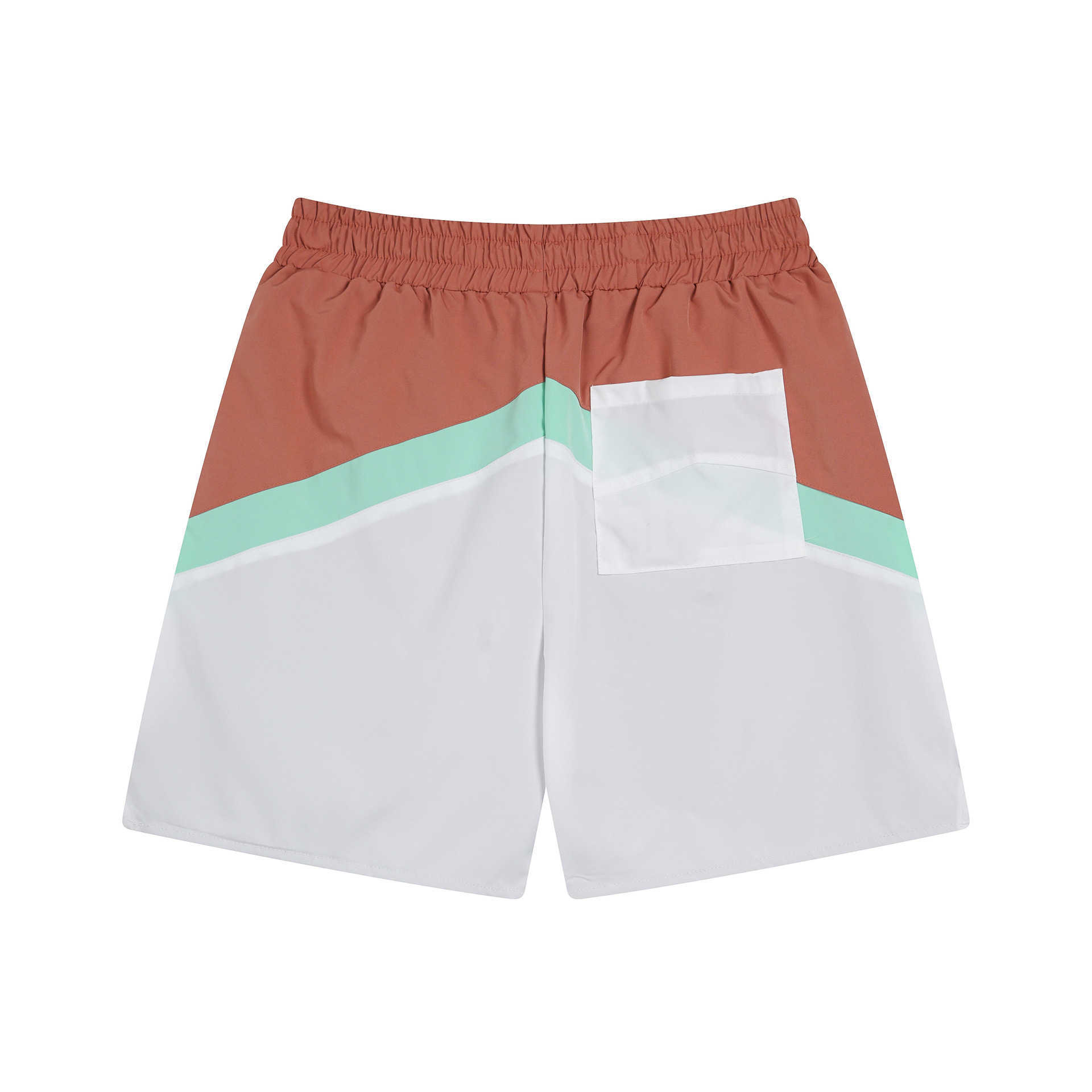 Summer Sporty Style Letter Print Cut Color Loose Shorts Unisex