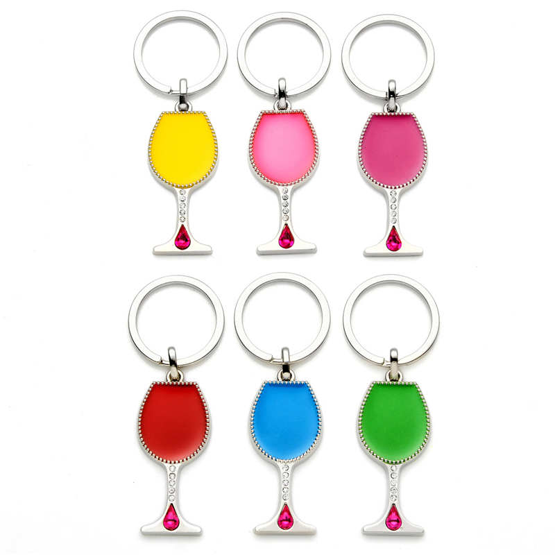 Personalized Colorful Champagne Keychain Key Rings for Purse Handbags Girls Women Hen Party Favors Bag Fillers Event Gifts Bridal Shower