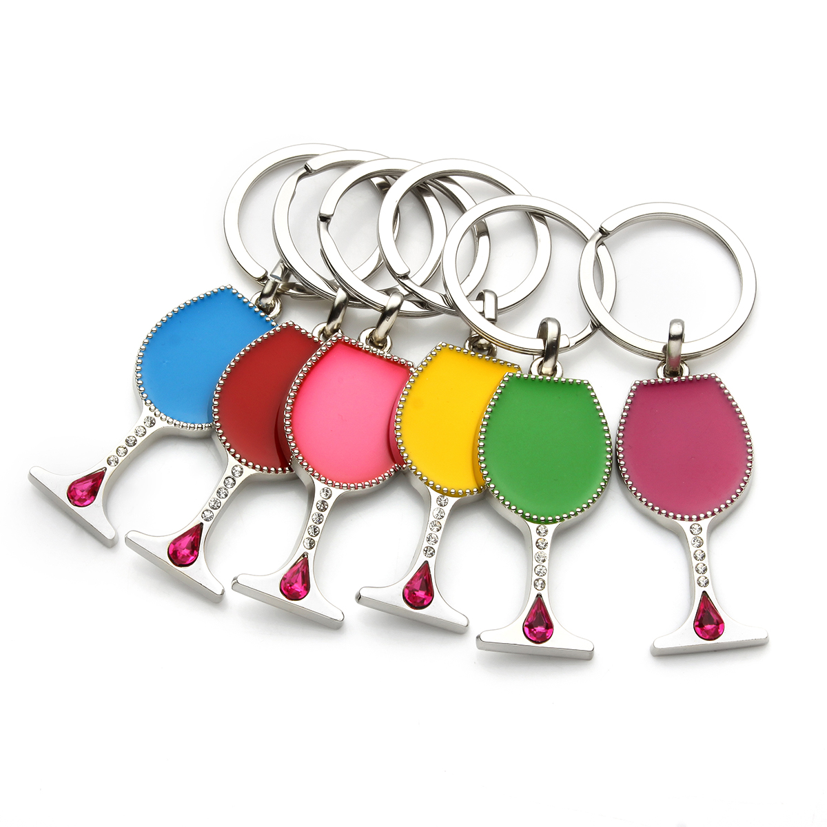 10st personlig färgglad champagne nyckelring nyckelringar för handväskor handväskor flickor kvinnor höna fest gynnar väska fyllmedel evenemang gåvor bruddusch