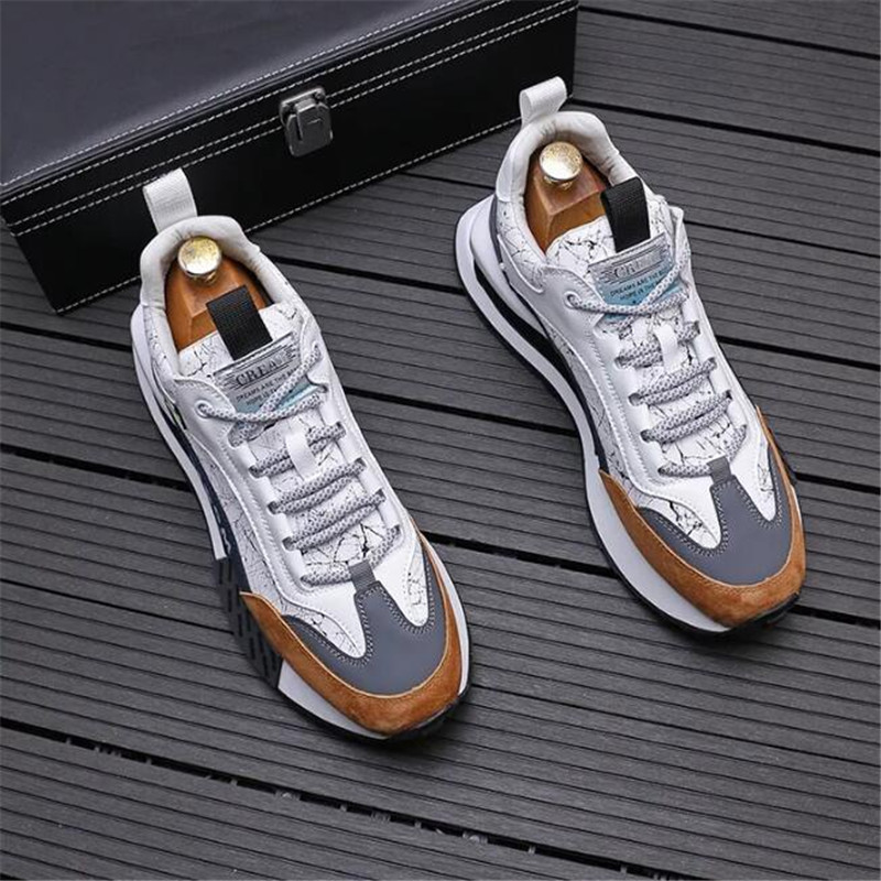 2024 designer de luxo moda masculina cores misturadas plataforma sapatos casuais masculinos mocassins esportes tênis caminhada zapatos hombre