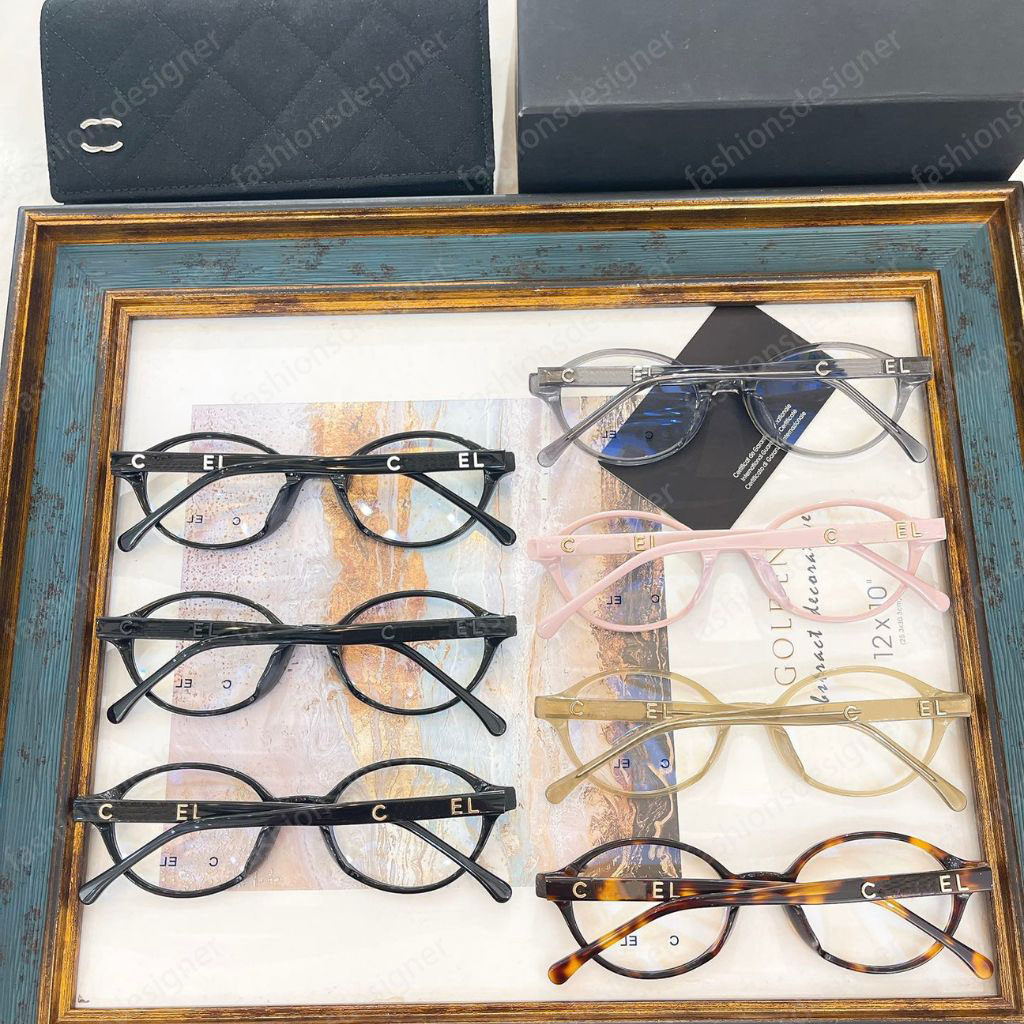 Sonnenbrille, Cat-Eye-Sonnenbrille, Anti-Blaulicht-Lesebrille, 1:1-Acetat-Rahmen, ovale Lesebrille, CH5406, goldene Buchstaben, verschreibungspflichtige Designer-Sonnenbrille für Damen