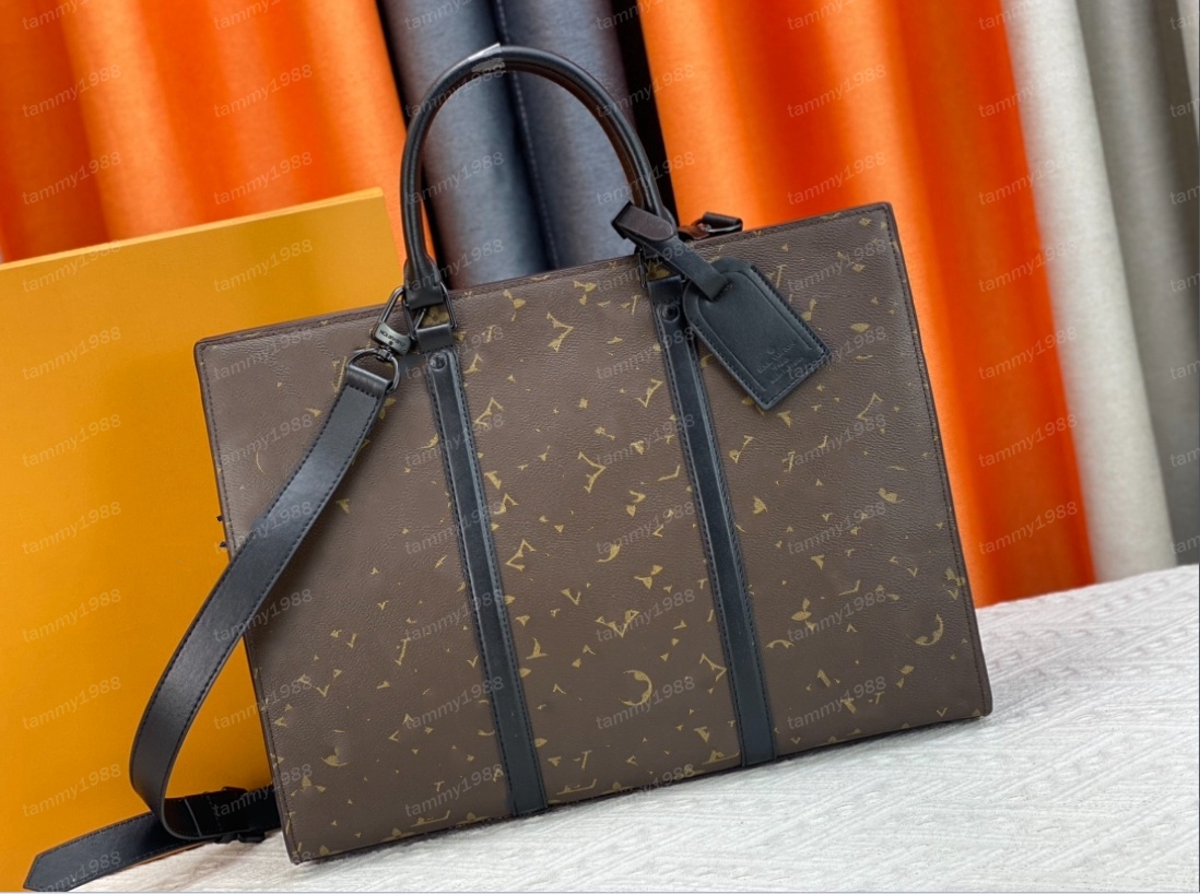 10A SAC PLAT HORIZONTAL ZIPPE Briefcase bag designer men business handbag office work tote Shoulder crossbody bags high quality messenger backpack M45265