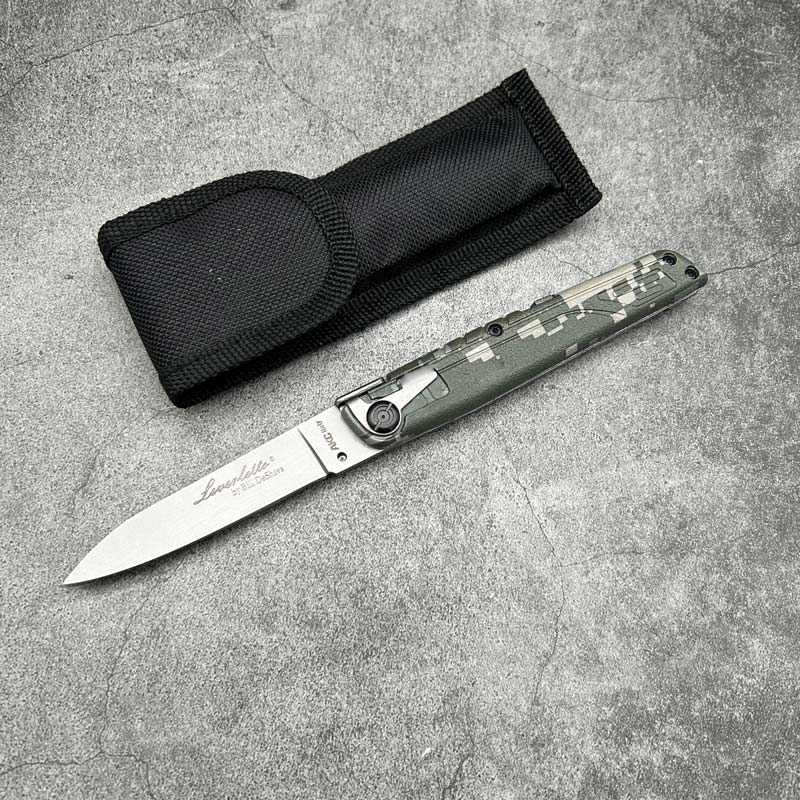 Couteau de fait de la mafia italienne Équipement tactique militaire 8CR13MOV Acier Survie en plein air Randonnée Camping Chasse Peeling Edc Défense Cambat Couteaux pliants de poche