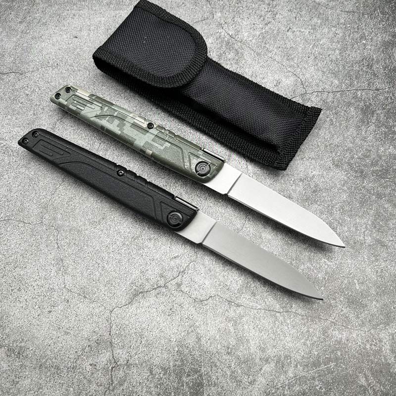 Couteau de fait de la mafia italienne Équipement tactique militaire 8CR13MOV Acier Survie en plein air Randonnée Camping Chasse Peeling Edc Défense Cambat Couteaux pliants de poche