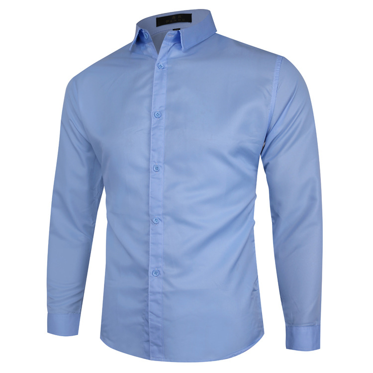 Chemises décontractées pour hommes Streetwear Chemises habillées vintage pour hommes à manches longues Chemise décontractée mince Affaires formelle Chemise à col rabattu Blouse de fête sociale Chemises pour hommes Taille M-3XL