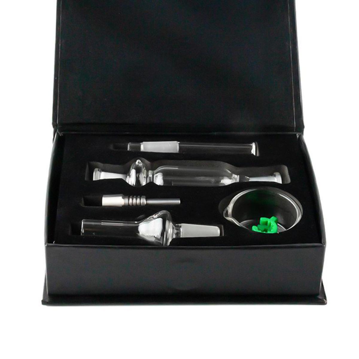 Nectar Collector NC Kits 18mm Joint With Titanium Tip och Domeless Quartz Nail Portable Oil Rigs Tool Rökpipor Rökningstillbehör för tobak HM86