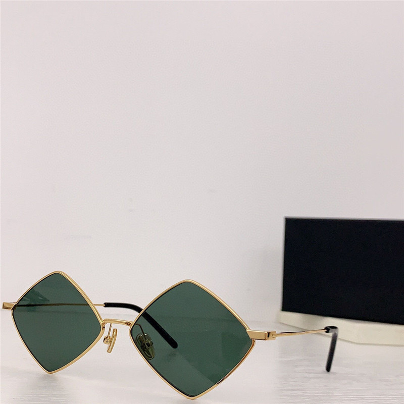 New fashion design rhombus shape sunglasses 302 retro metal frame simple and popular style versatile outdoor UV400 protective eyewear