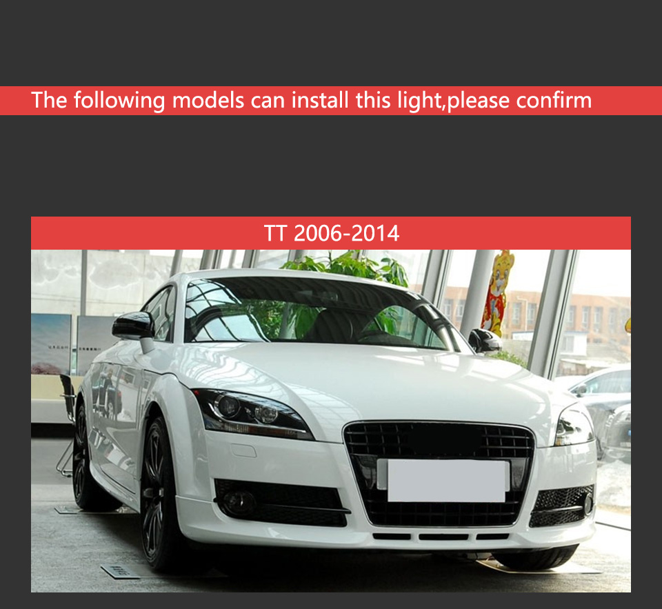 Auto Richtingaanwijzer Head Light voor Audi TT LED Koplamp 2006-2012 Dagrijlicht Automotive Accessoires