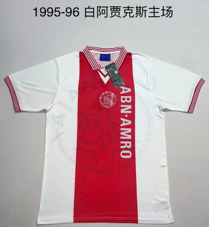 Ajaxs Retro 1994 19951996 1998 2000 2001 Viniage Rijkaard Kluivert TシャツIbrahimovic Classic Shirt Bergkamp Tadic