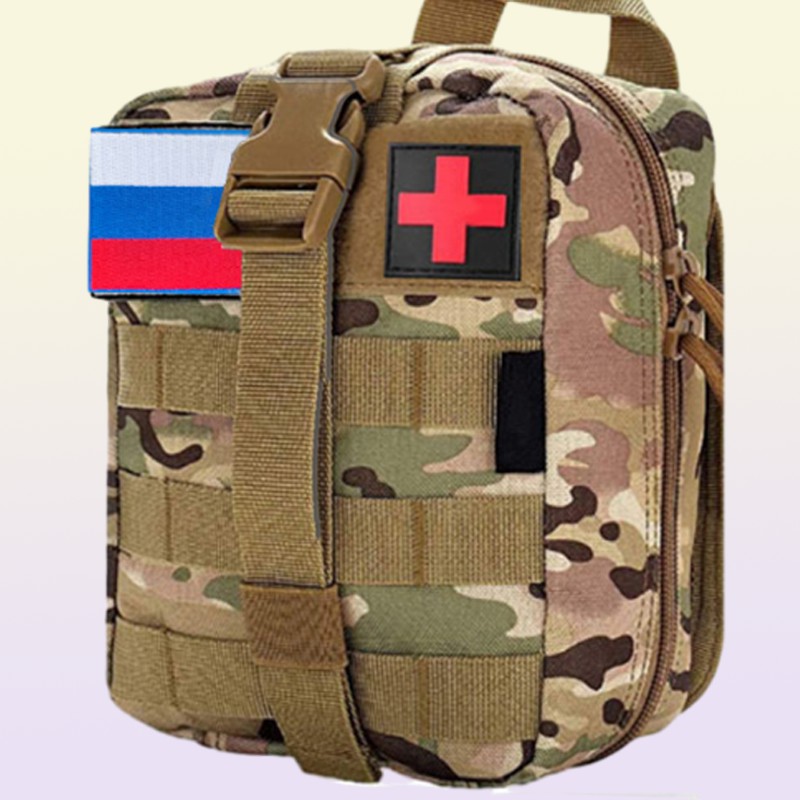 Gadgets extérieurs PCS survie de premiers soins kit molle équipement d'urgence S sac en traumatologie pour le camping chasse aux aventures en cas de catastrophe 2210218975609