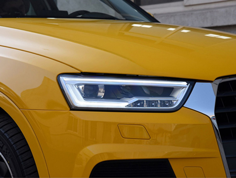 Bilhuvudlampa för Audi Q3 LED DAYTIME RUNNING LIGHT 2016-2018 DYNAMISK TURN SIGNAL STYDLIGHT AITOTIVE TILLBEHÖR