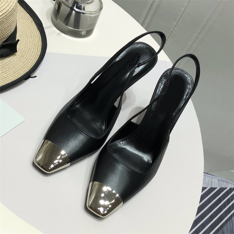 With box luxury dress shoes for women Calfskin 90MM 70MM Blade Pumps Patent Leather slingback 9CM Heel Nappa Slingback womens fashion designer high heels EUR 35-40