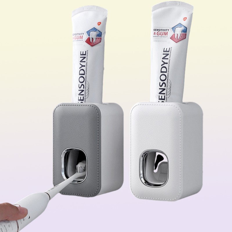 Portaspazzolino Dispenser automatico di dentifricio a parete Spremiagrumi Accessori il bagno Porta dentifricio Dispenser rack p6857836