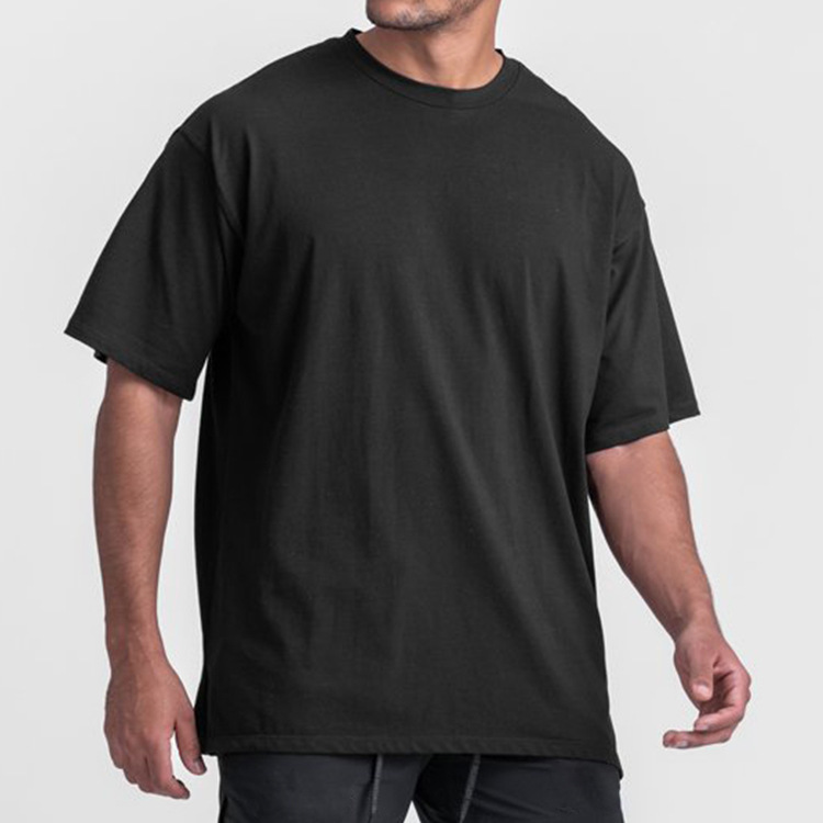 여름 남성용 크기 M-3XL 짧은 소매 느슨한 둥근 목 티셔츠 수컷 단단한 땀-흡입 체력 스포츠 훈련 티셔츠