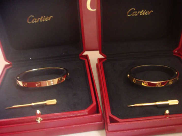 Bracelet léger de luxe, édition de haute qualité, petite carte, vis d'amour, Rose 18K, cadeau de Couple avec boîte originale Pan panYJ