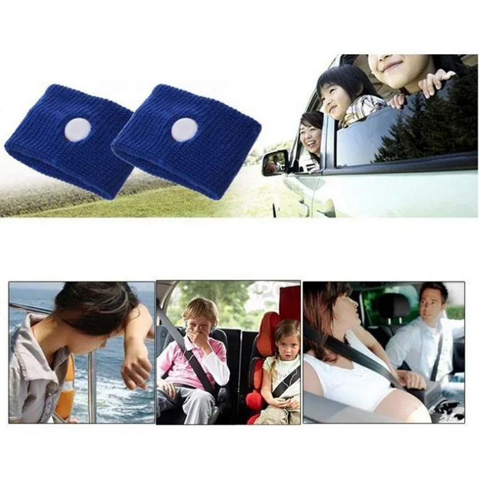 Novo cuidado colorido anti náusea pulseiras controle de pragas doença do carro reutilizável movimento mar doente carsickness viagens bandas de pulso atacado