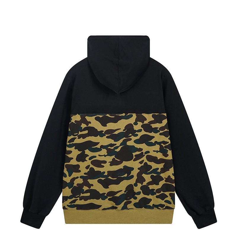 Männer Camouflage Kapuzenjacke Camo Strickjacke Pullover Hip Hop Hoodies Sweatshirt Streetwear Freizeitjacken