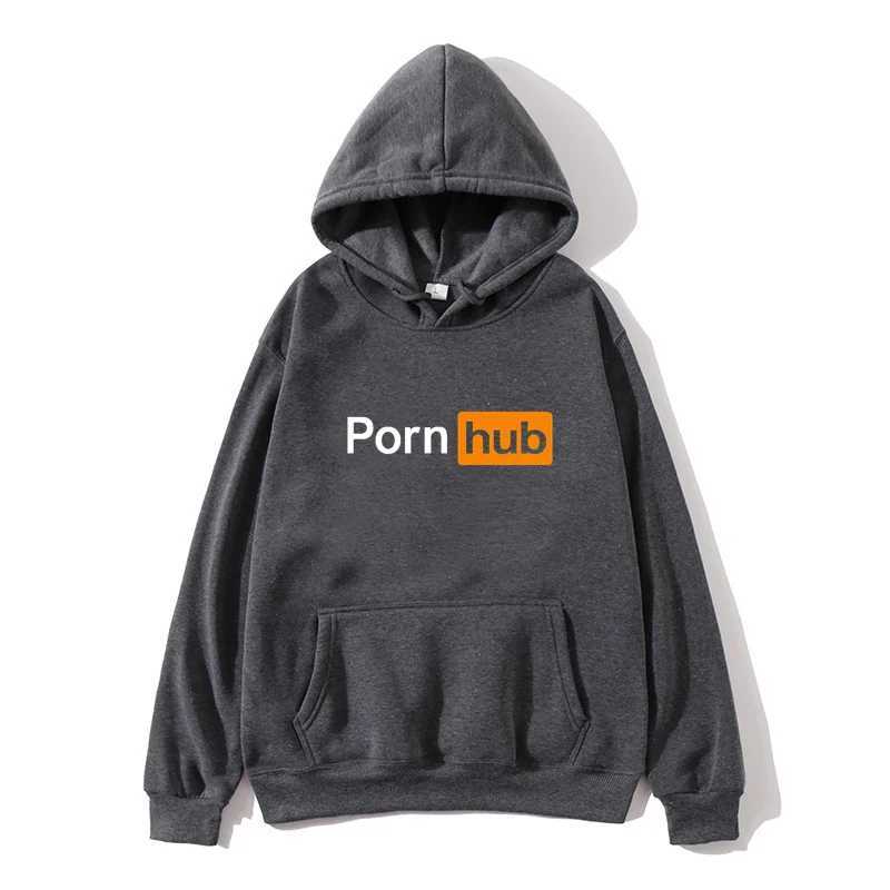 Sweats à capuche pour hommes Sweatshirts Nouveau Hip Hop À Capuche Mode Hommes Pornhub Sweat À Capuche Hommes Beige Multi couleur À Manches Longues Hommes HoodieL2403