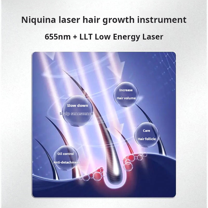 As toucas de crescimento capilar a laser Nutralla Nikina 120 são equipadas com capacetes inteligentes de crescimento capilar para prevenir queda de cabelo e calvície Hifu Alma