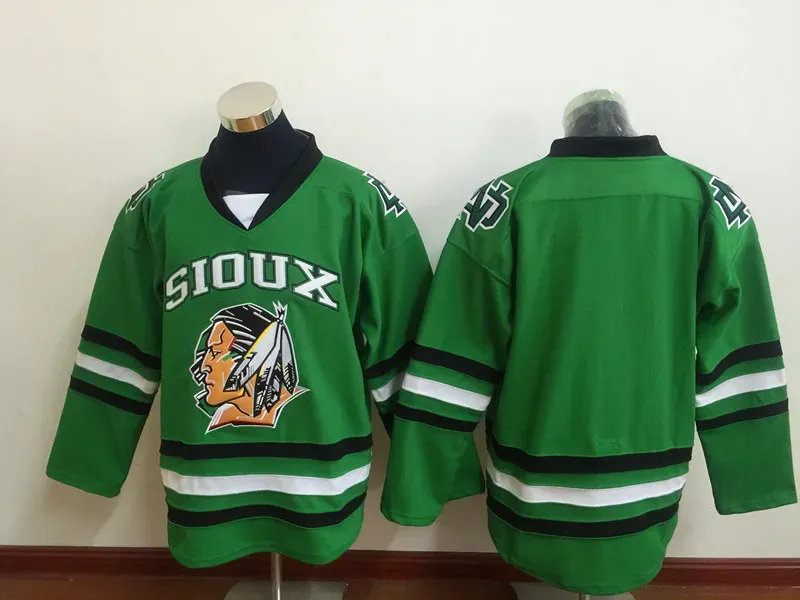 Mens NCAA Vintage North Dakota Fighting Sioux College Hockey Jerseys 9 Jonathan Toews 11 Zach Parise 7 TJ Oshie University Stitched Jerseys M-XXXL