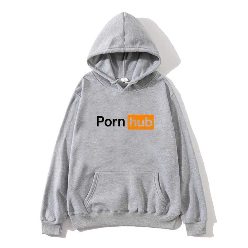 Sweats à capuche pour hommes Sweatshirts Nouveau Hip Hop À Capuche Mode Hommes Pornhub Sweat À Capuche Hommes Beige Multi couleur À Manches Longues Hommes HoodieL2403