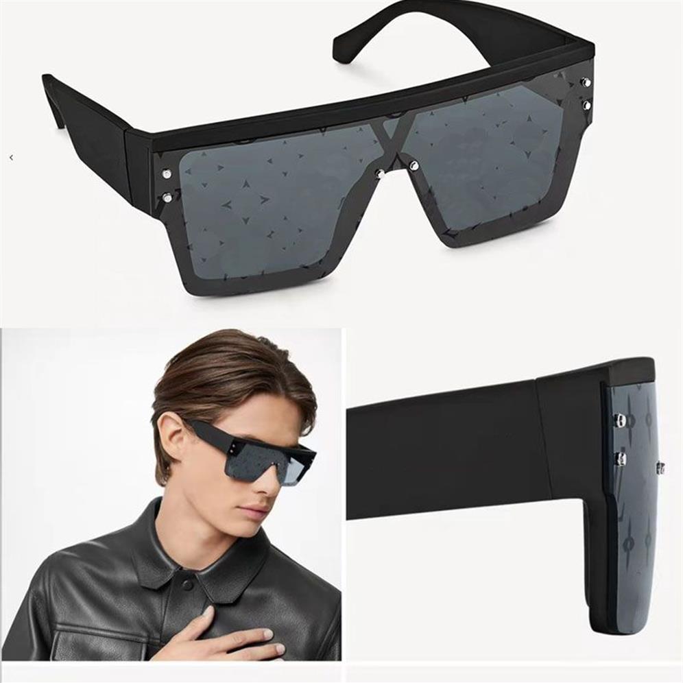 Solglasögon Designer Classic Black Plate Logo Lens 1583 Men Glasögon Fashion Catwalk Half-Frame Domen Solglasögon med Original Box262F