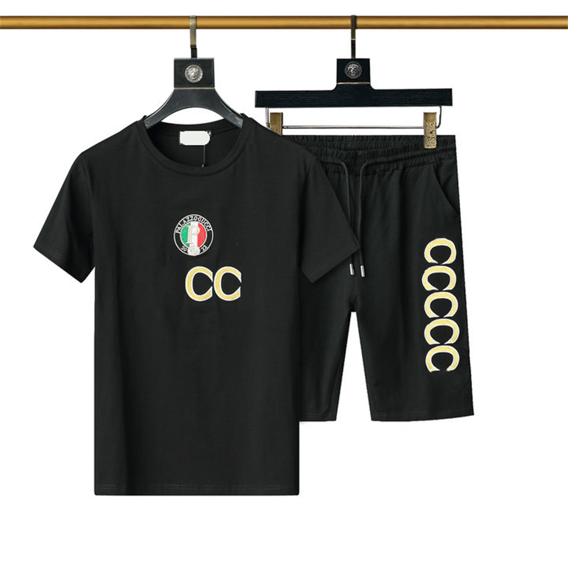 pld Abbigliamento sportivo da uomo di alta qualità Casual Alfabeto Streetwear Pantaloncini estivi traspiranti T-shirt Abbigliamento sportivo da esterno Set di qualità - mxxxl