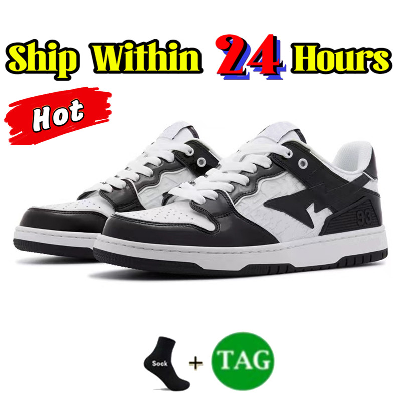 Designer schoenen SK8 Heren Casual Schoenen dames sneakers Sta Low Court Nigo A Bathings Apes platformschoen heren Shark Zwart wit Patent Grijs Leer heren dames trainers