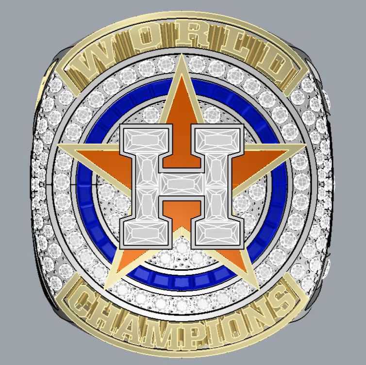 Projektant MLB2022 Houston Champion New Astros Ring Biżuteria