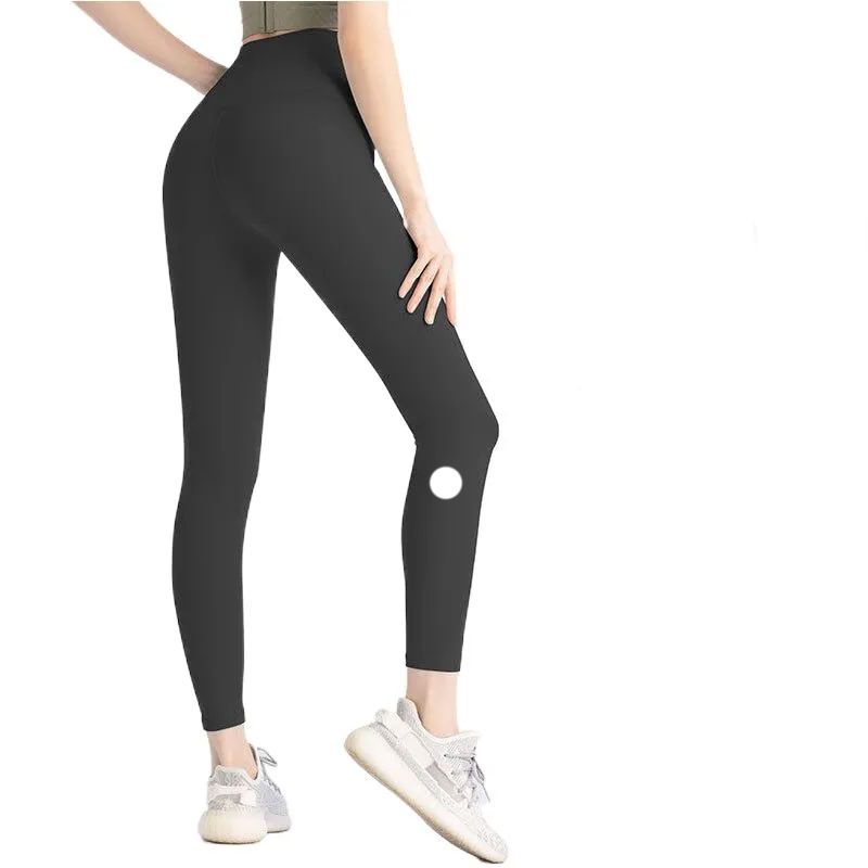 1U2023 YOGA LU ALIGN LEGGINGSレギンスショートパンツドレスレディーススポーツヨガレディーススポーツフィットネススーツガールズガールズレギンスフィットネスルームスリムパンツ