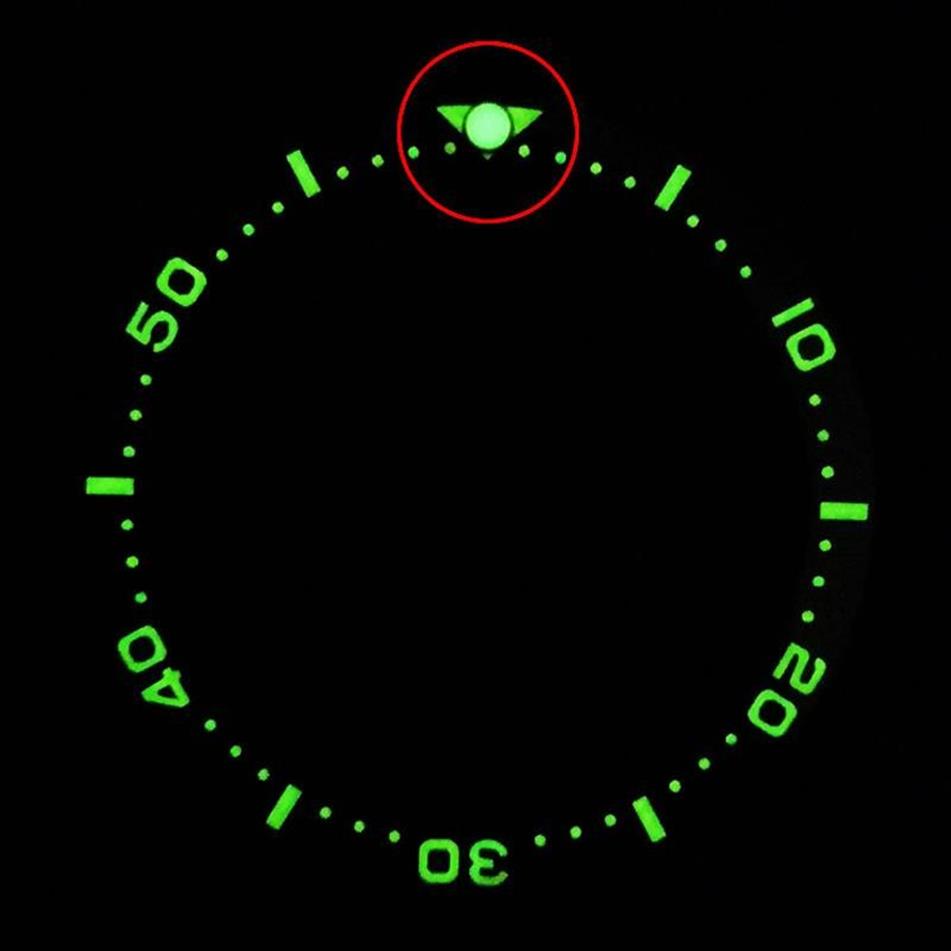 Kit di strumenti di riparazione Pip luminoso a 12 inserto lunetta Lume Watch Parts285G