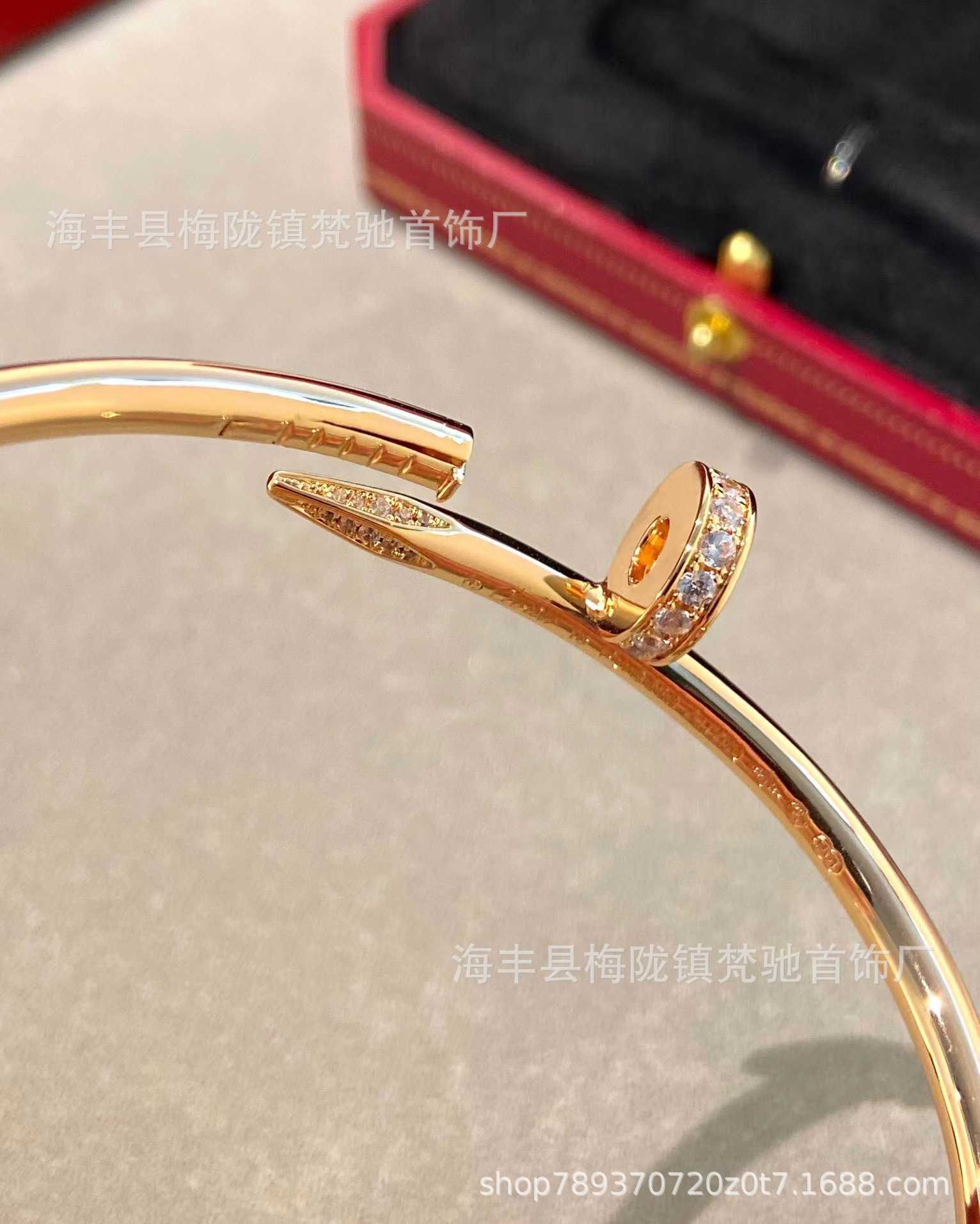 Bracelet de concepteur Kajia High Version HEAT COLLE FULL CORPS V GOLD CNC Précision Scarved Live Streaming Sales Bo48